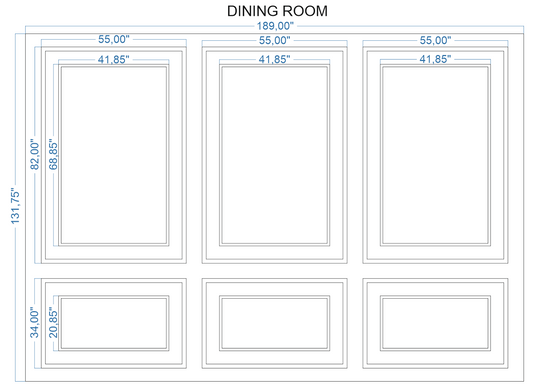 Custom-Made Wall Molding Design Servicefor Don D. by Birdeco