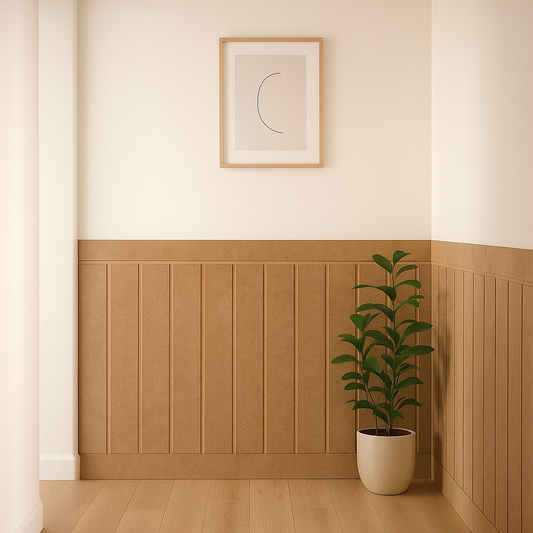 2-Pack Decorative Wall Panel – Paintable Wooden Slats 3 In Thick – Each Slat 40x21 In – Raw Unfinished for Custom DIY Projects