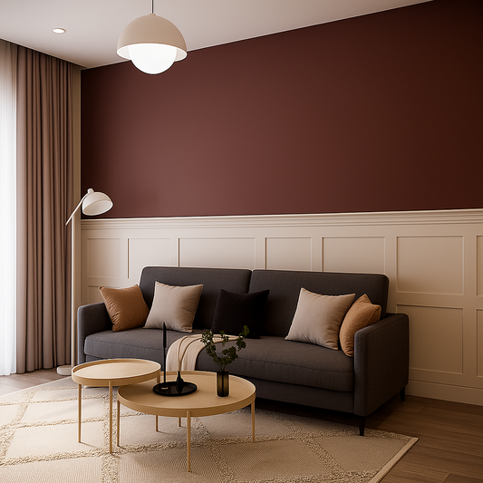 Ready to Assemble Factory Primed Wall Covering Half of Wall Kit | Easy Installation W:74mm T:10mm