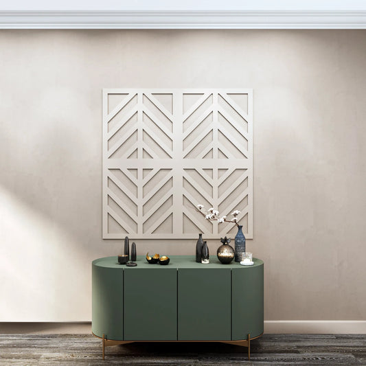 MDF Wall Panel to cover 23.6 x 23.6 inches spaces with 8mm Unprimed 6 Pieces MDF - Highest Quality Wall Moldings and Decor Products at Birdeco