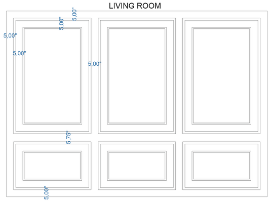 Custom-Made Wall Molding Design Servicefor Don D. by Birdeco