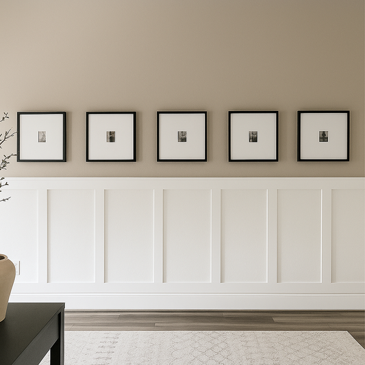 Ready to Assemble Wall Paneling Package - Factory Primed Half of Wall | Easy Installation