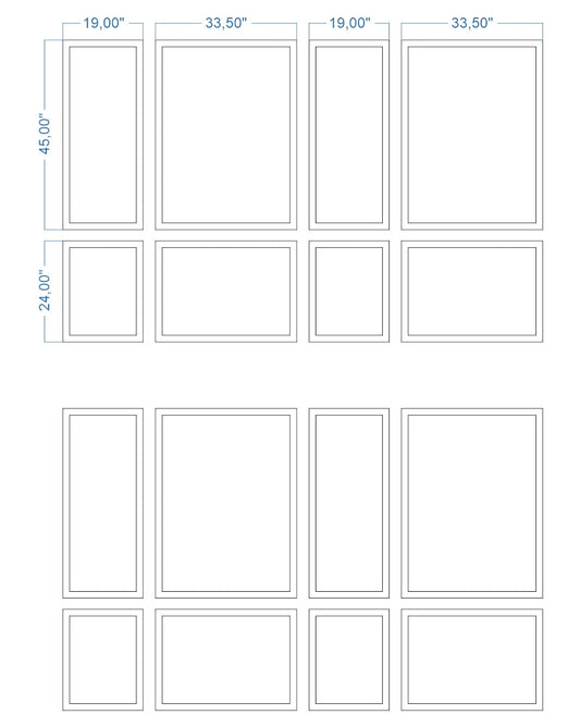 Custom-Made Wall Molding Design Service for Alison O. by Birdeco