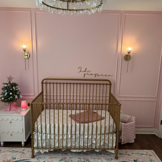 3 upper 3 bottom wall frame in a nursery room