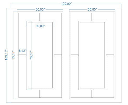 Custom-Made Wall Molding Design Service for Elizabeth A. by Birdeco