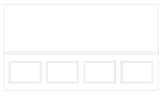 Custom-Made Wall Molding Design Service for Natalie S. by Birdeco