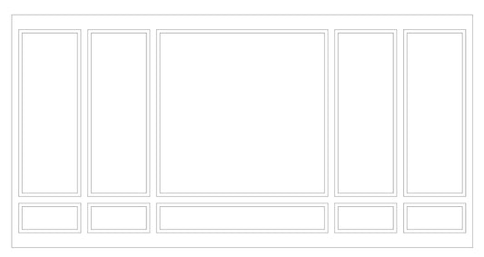 Custom-Made Wall Molding Design Service for Sarah A. by Birdeco