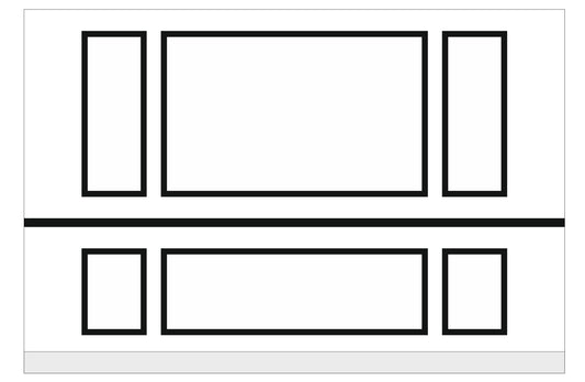Custom-Made Peel and Stick Wall Molding Design Service for Johnna D. by Birdeco