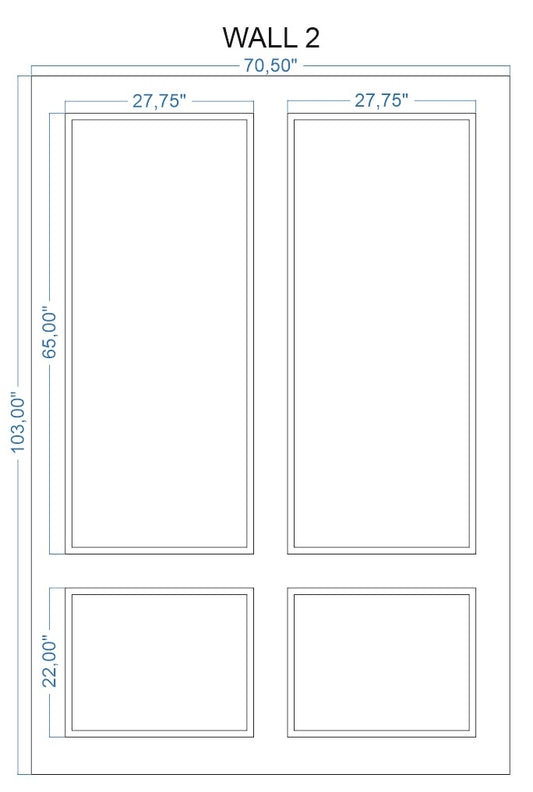 Custom-Made Peel and Stick Wall Molding Design Service for Alex by Birdeco - Wall Molding Products by Birdeco