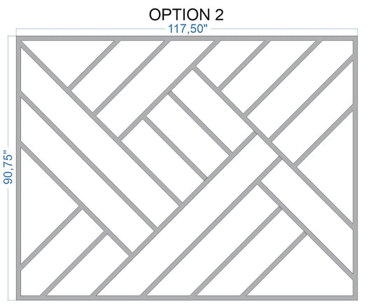 Custom-Made Wall Molding Design Service for Melissa W. by Birdeco