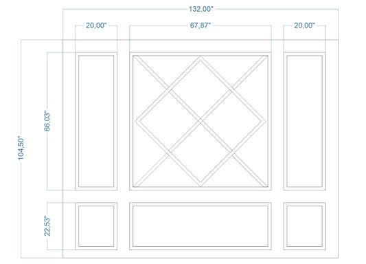 Custom-Made Wall Molding Design Service for Ashley V. by Birdeco