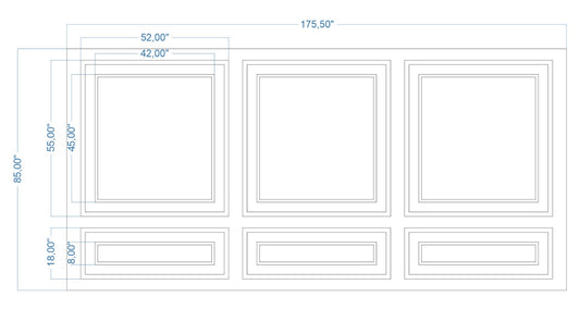 Custom-Made Wall Molding Design Service for Kristine M. by Birdeco