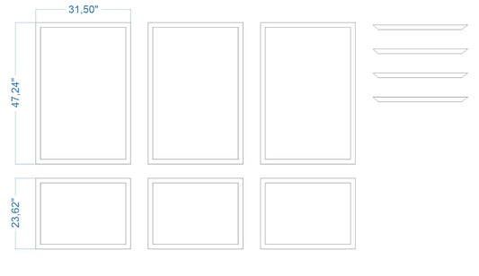 Custom-Made Wall Molding Design Service for Roni P. by Birdeco