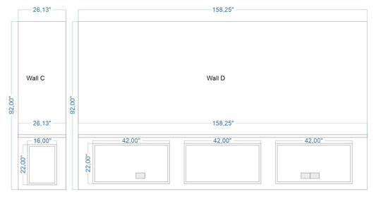 Custom-Made Wall Molding Design Service for Katie C. by Birdeco - Wall Molding Products by Birdeco