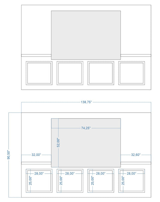Custom-Made Wall Molding Design Service for Neamhain B. by Birdeco