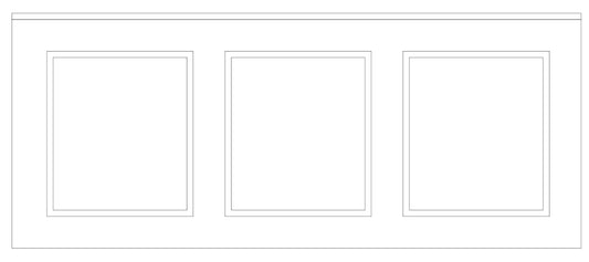 Peel and Stick Custom-Made Wall Molding Design Service for Andrew by Birdeco