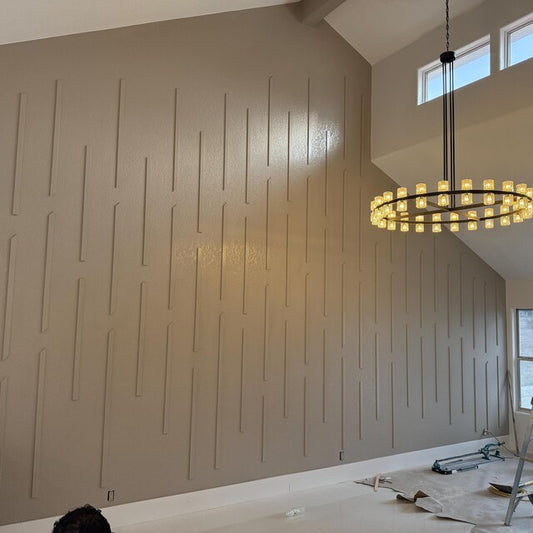 Tailored wall molding set for big wall