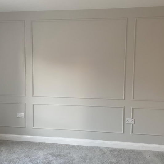 wall molding pre cut factory primed installed on the wall