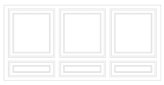 Custom-Made Wall Molding Design Service for Kristine M. by Birdeco