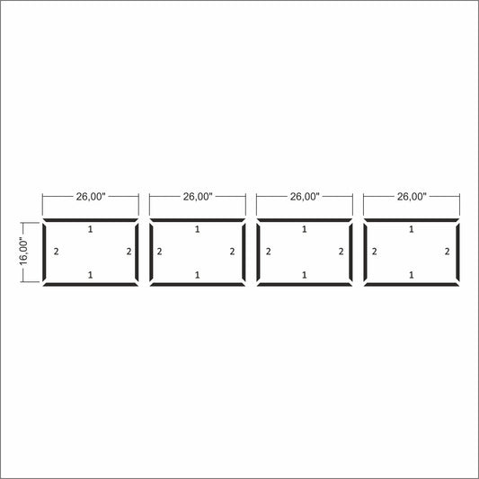 Ready to Assemble Wainscoting Kit - 4 Bottom Frames | Easy Installation - Highest Quality Wall Moldings and Decor Products at Birdeco