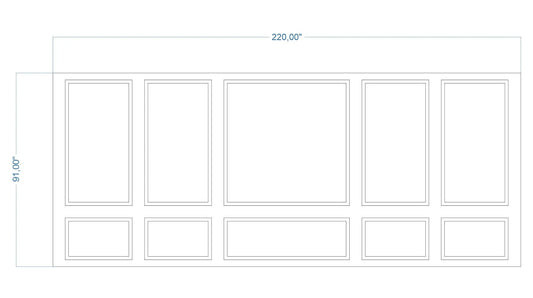 Custom-Made Wall Molding Design Service for Peggy Lapham by Birdeco