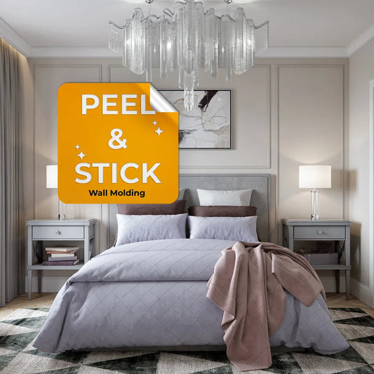 Peel and Stick Wall Trim Kit - 3 Frames Factory Primed (P43P)