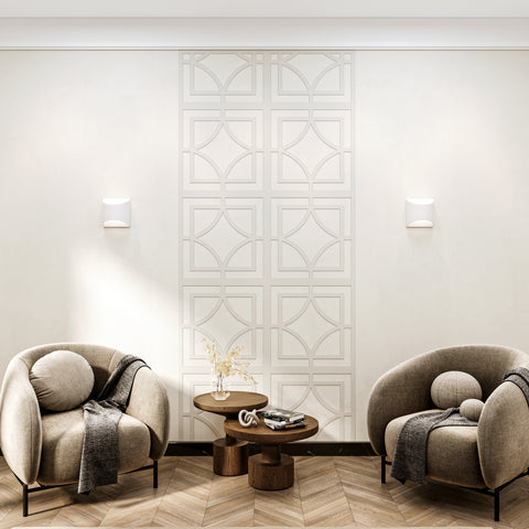 MDF Decorative Wall Panel to cover 23.6 x 23.6 inches spaces with 8mm Unprimed 6 Pieces MDF