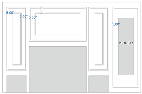 Custom-Made Wall Molding Design Service for Sonny Q. by Birdeco