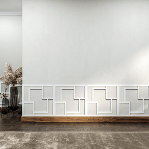 MDF Decorative Wall Panel to cover 23.6 x 23.6 inches spaces with 8mm Unprimed 6 Pieces MDF