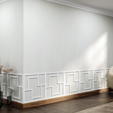 MDF Decorative Wall Panel to cover 23.6 x 23.6 inches spaces with 8mm Unprimed 6 Pieces MDF