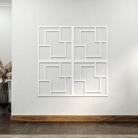 MDF Decorative Wall Panel to cover 23.6 x 23.6 inches spaces with 8mm Unprimed 6 Pieces MDF