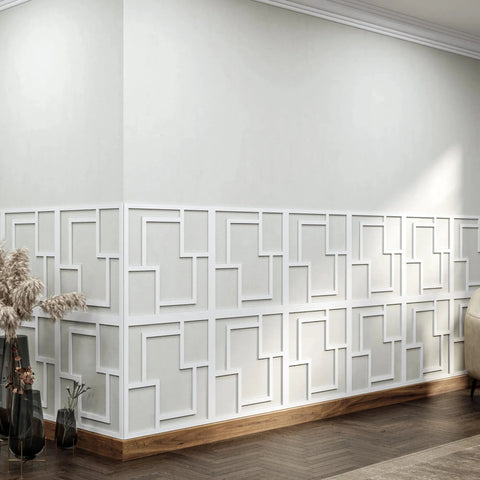 MDF Decorative Wall Panel to cover 23.6 x 23.6 inches spaces with 8mm Unprimed 6 PiecesMDF - Highest Quality Wall Moldings and Decor Products at Birdeco