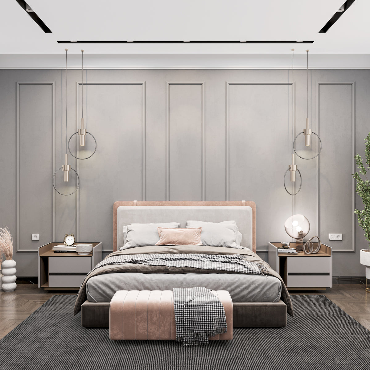 Birdeco wall molding package with five vertical frames, ready to assemble, showcasing easy-to-install decorative wall trim.