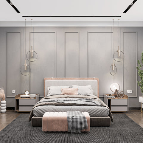 Birdeco wall molding package with five vertical frames, ready to assemble, showcasing easy-to-install decorative wall trim.