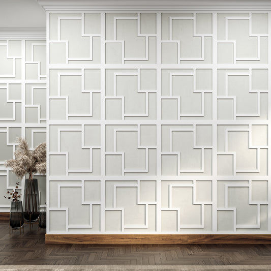 MDF Decorative Wall Panel to cover 23.6 x 23.6 inches spaces with 8mm Unprimed 6 PiecesMDF