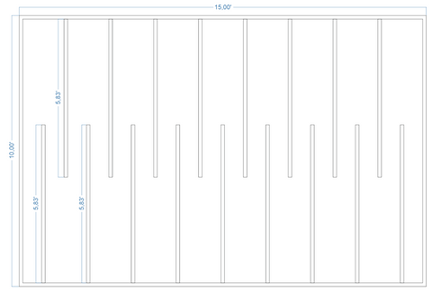 Custom-Made Wall Molding Design Service for Paul B. by Birdeco Peel and Stick