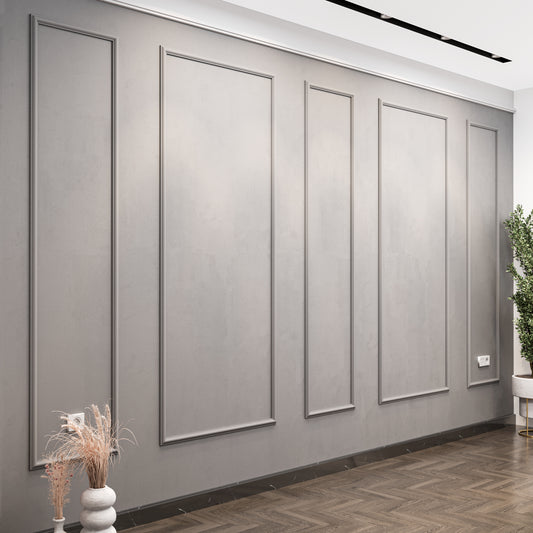 Ready to Assemble Wall Molding Package - 5 Vertical Frames | Easy Installation