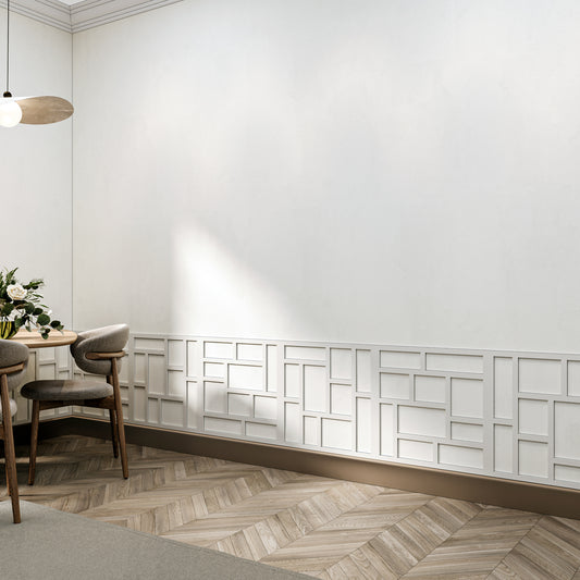 MDF Decorative Wall Panel to cover 23.6 x 23.6 inches spaces with 8mm Unprimed 6 Pieces MDF