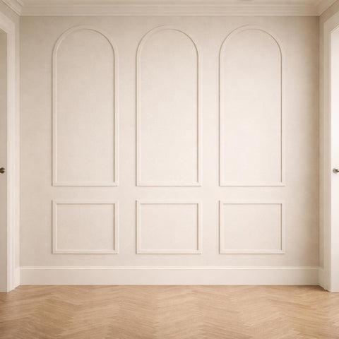 Birdeco Arched Wall Panel Kit: Pre-Cut MDF Wall Molding