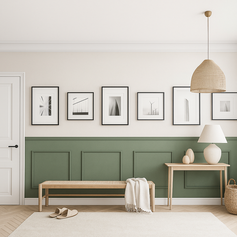 Ready to Assemble Wainscoting Kit - 4 Bottom Frames | Easy Installation