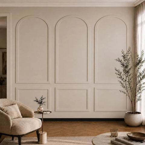 Birdeco Arched Wall Panel Kit: Pre-Cut MDF Wall Molding