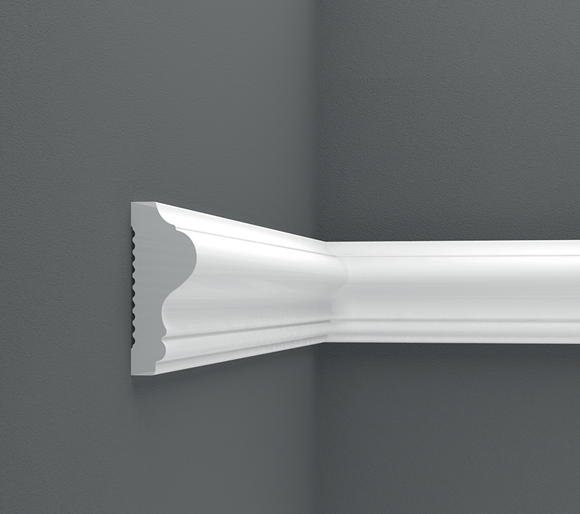 Custom-made Birdeco peel and stick wall molding design for Jackson M. displayed on a modern interior wall.