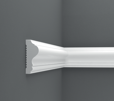 Custom-made Birdeco peel and stick wall molding design for Jackson M. displayed on a modern interior wall.