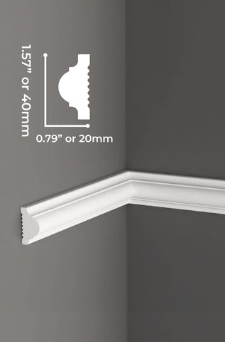 Custom-Made Peel and Stick Wall Molding Design Service for Bailey P. by Birdeco