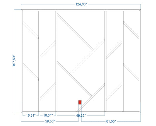 Custom-Made Wall Molding Design Service for Sarah Secor-Jones by Birdeco