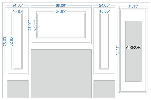Custom-Made Wall Molding Design Service for Sonny Q. by Birdeco