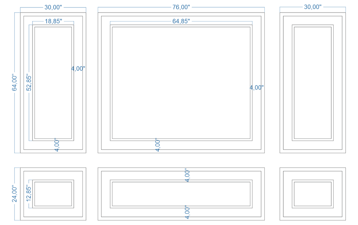 Custom-Made Wall Molding Design Service for Xee by Birdeco