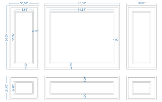 Custom-Made Wall Molding Design Service for Xee by Birdeco