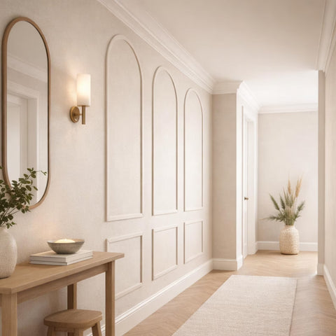 Birdeco Arched Wall Panel Kit: Pre-Cut MDF Wall Molding
