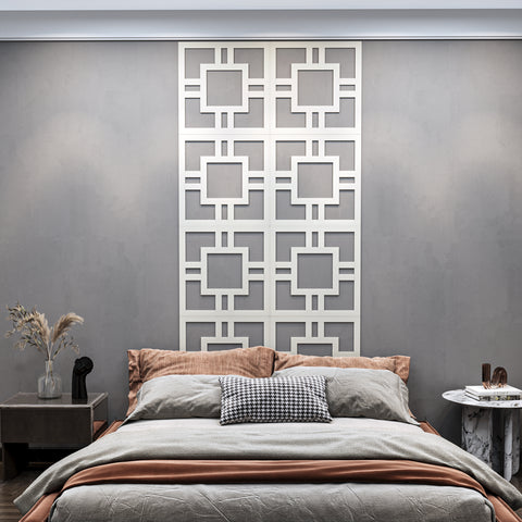 MDF Decorative Wall Panel to cover 23.6 x 23.6 inches spaces with 8mm Unprimed 6 Pieces MDF